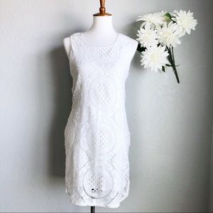 SOLD Gianni Bini White Lace Sheath Dress